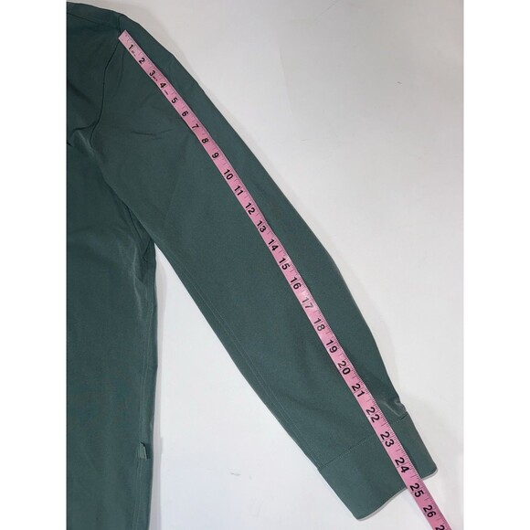 Lululemon Commission Shirt Teal Green Long Sleeve Button Up Stretch Men Large - Picture 10 of 12